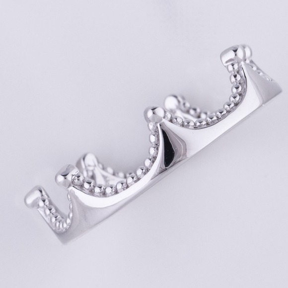 925 Sterling Silver Crown Ring - Picture 5 of 5